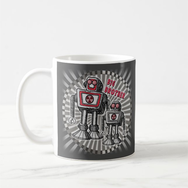 De Café Caneca do Robô Big Brother (Esquerda)