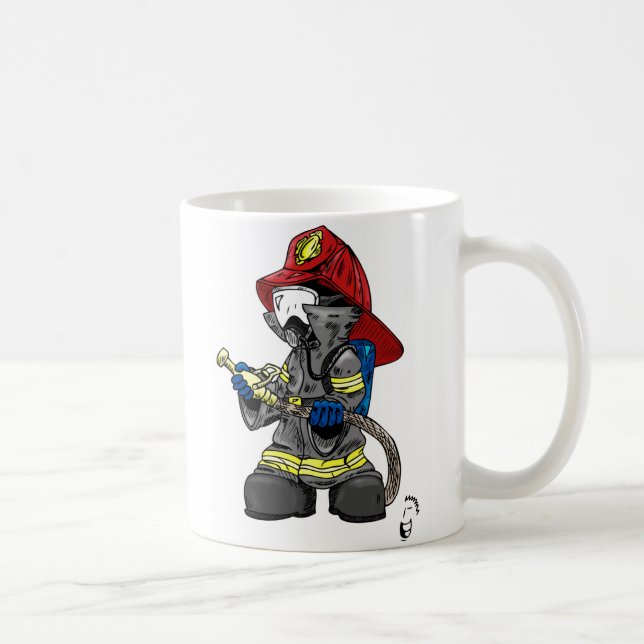 De Café Caneca do sapador-bombeiro (Direita)