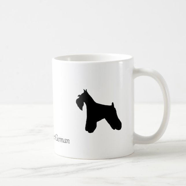De Café Caneca do Schnauzer diminuto (Direita)