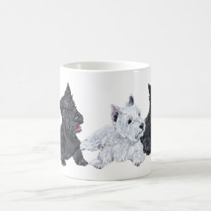 De Café Caneca do Scottish e West Highland White Terrier