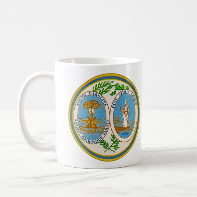 De Café Caneca do Selo do Estado da Carolina do Sul (Esquerda)