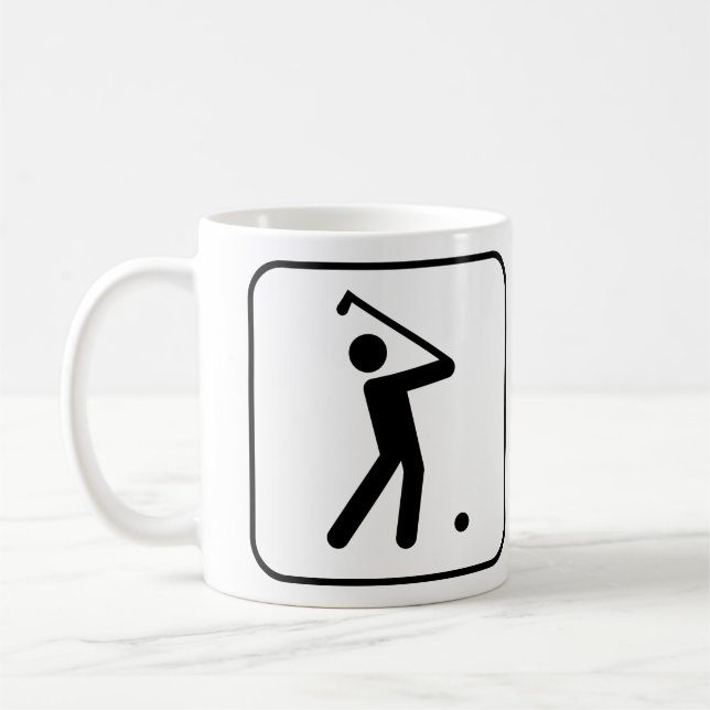 De Café Caneca do símbolo do golfe (Esquerda)