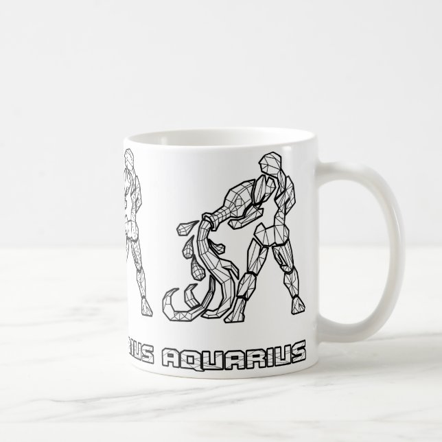 De Café Caneca do sinal do zodíaco: Aquário (Direita)