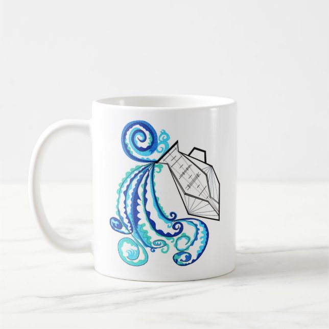De Café Caneca do sinal do zodíaco do Aquário (Esquerda)