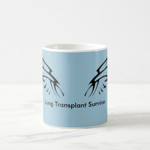 De Café Caneca do sobrevivente da transplantação do pulm