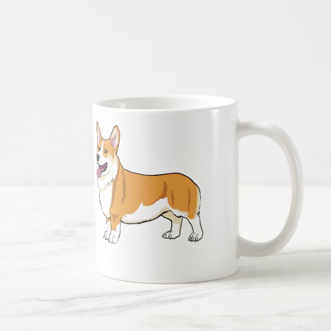De Café Caneca do sorriso do Corgi (Direita)