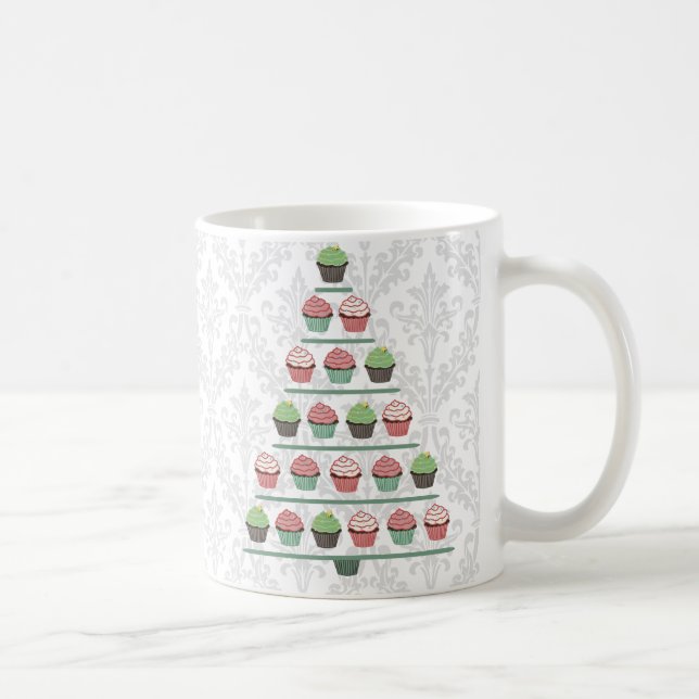 De Café Caneca do suporte do cupcake do Natal (Direita)