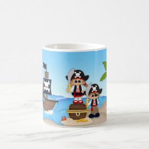 De Café Caneca do tesouro da espada da aventura do pirata