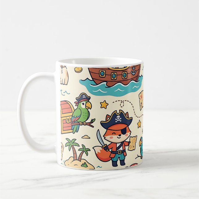 De Café Caneca do Tesouro do Navio Pirata (Esquerda)