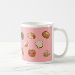 De Café Caneca do teste padrão do pão & da pastelaria -