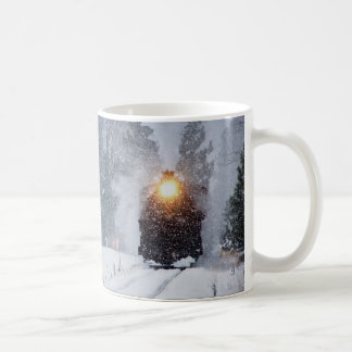 De Café Caneca do trem do inverno