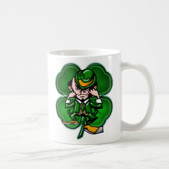De Café Caneca do trevo do Leprechaun (Direita)