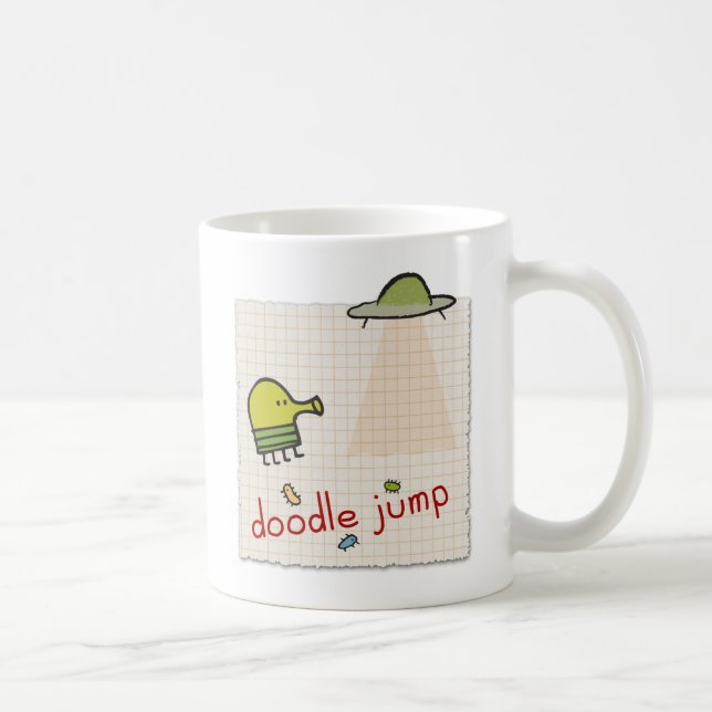 De Café Caneca do UFO do salto do Doodle (Direita)