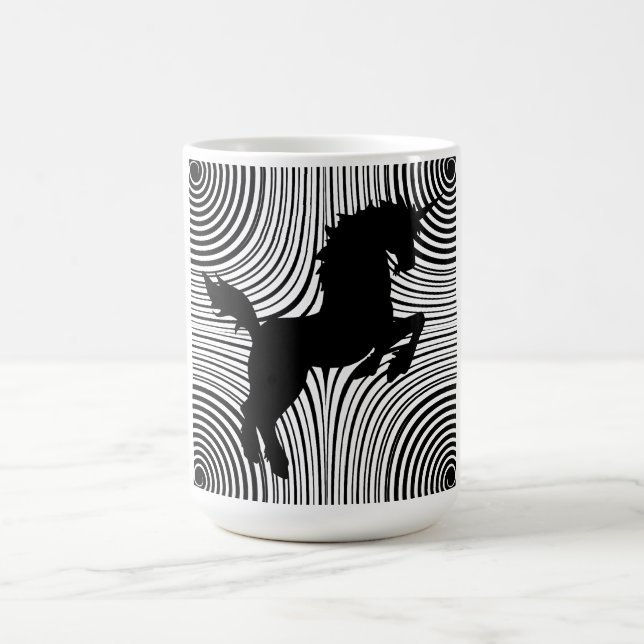 De Café Caneca do unicórnio do corte do papel (Centro)