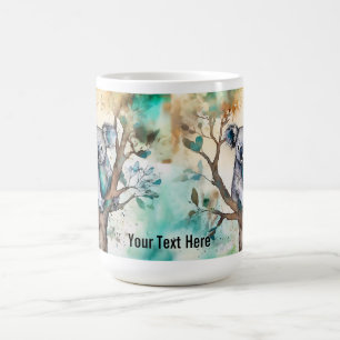De Café Caneca do Urso Coala Fofo na Árvore – Personalize