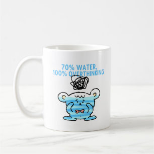 De Café Caneca do Urso Pensativo – 70% Água, 100% Pensamen