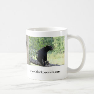 De Café caneca do urso preto