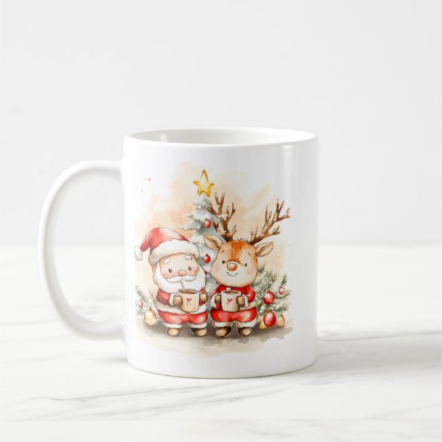 De Café Caneca do Velho e Alegre Papai Noel | Estilo Vinta (Esquerda)