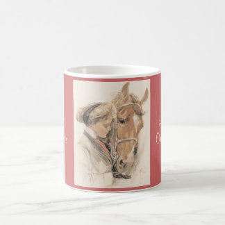 De Café Caneca do vintage do cavalo