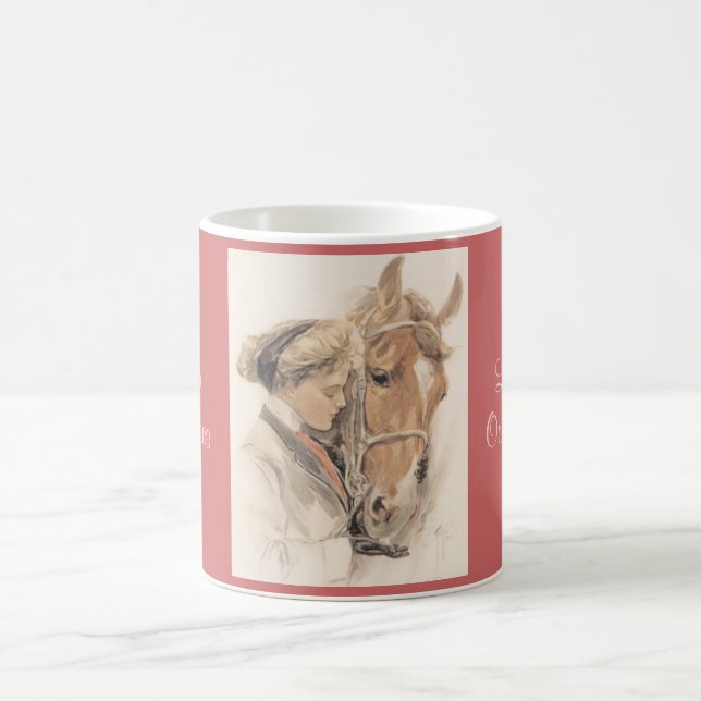 De Café Caneca do vintage do cavalo (Centro)