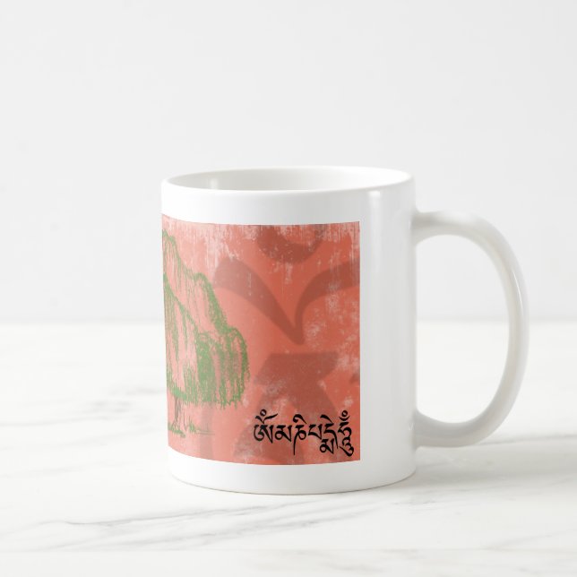 De Café Caneca do zumbido do padme do OM mani (Direita)