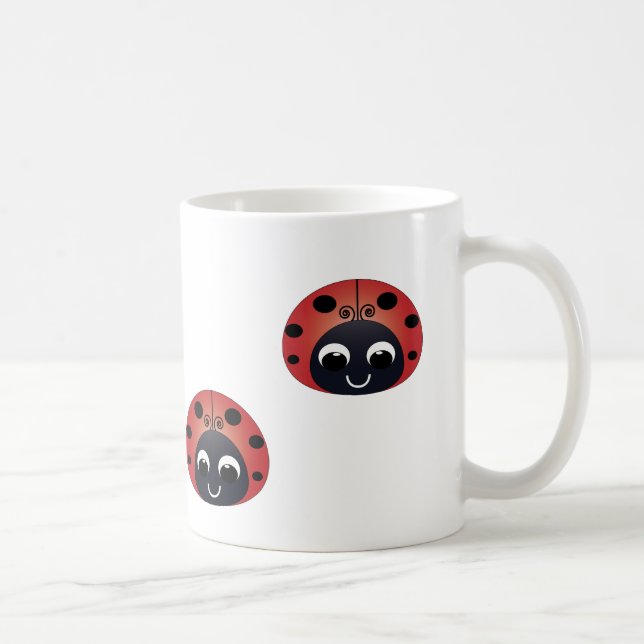 De Café Caneca doce do joaninha (Direita)