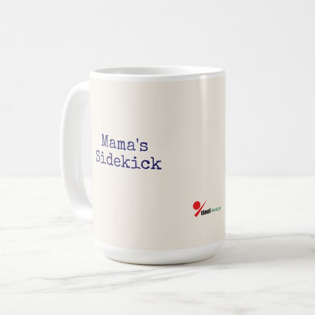 De Café Caneca Dog Mom - Azul Marinho Farmhouse Mama's Sid (Frente Esquerda)