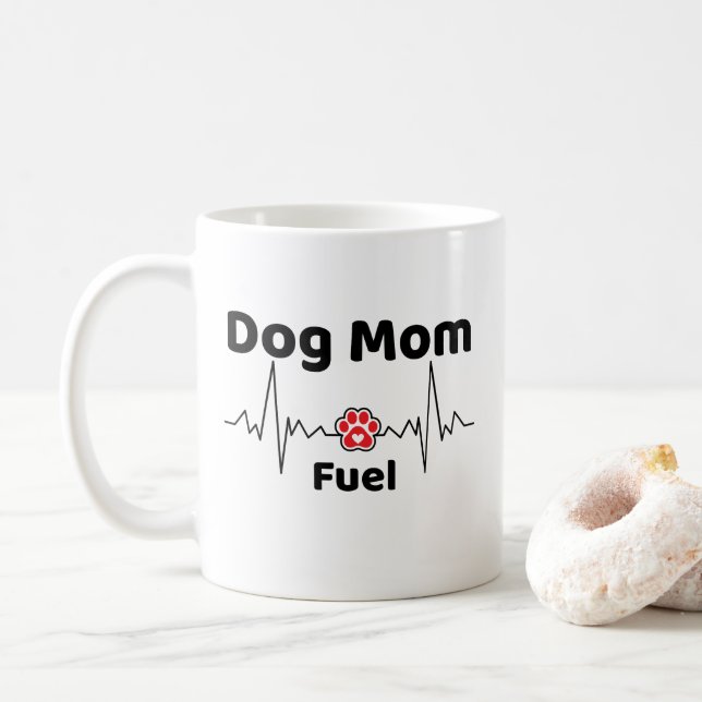 De Café Caneca Dog Mom Fuel (Com Donut)