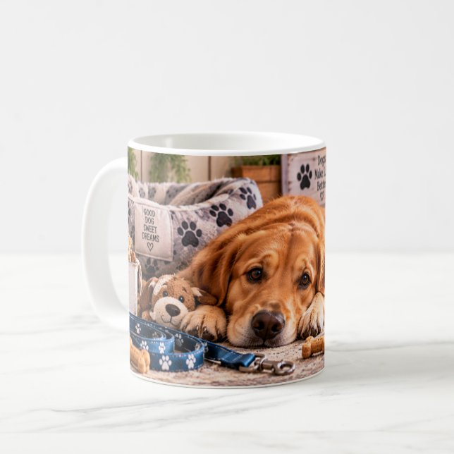 De Café Caneca Dogs Make Life Better (Frente Esquerda)