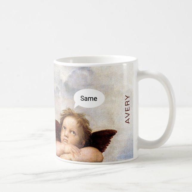 De Café Caneca dos Anjos Engraçados do Renascimento – Pers (Direita)