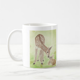 De Café Caneca dos cervos da aguarela