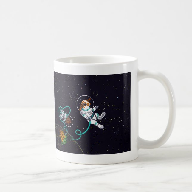 De Café Caneca dos coelhos 11oz do espaço (Direita)