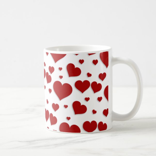 De Café Caneca dos corações do amor (Direita)