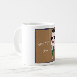 De Café caneca dos desenhos animados
