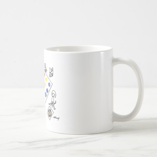 De Café Caneca dos desenhos animados - cães (Direita)