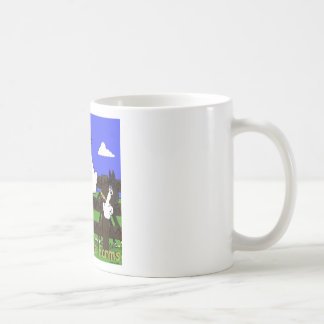 De Café caneca dos desenhos animados do cavalo