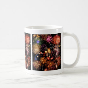De Café Caneca dos fogos-de-artifício