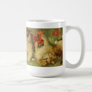 De Café Caneca dos gatinhos do vintage