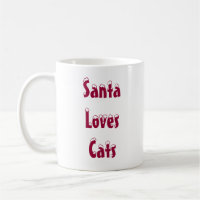 Caneca dos gatos dos amores do papai noel