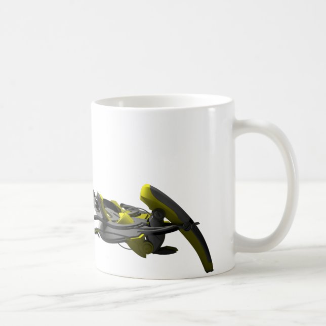 De Café caneca dos grafites 3d (Direita)