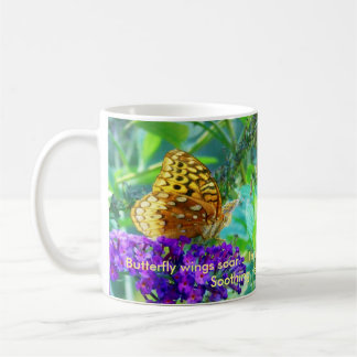 De Café Caneca dos haicais da borboleta