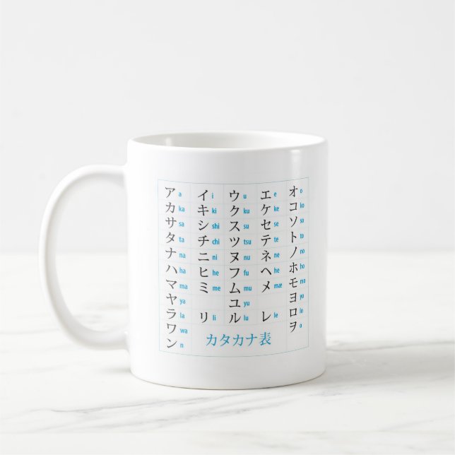 De Café Caneca dos Katakana dos Hiragana (Esquerda)