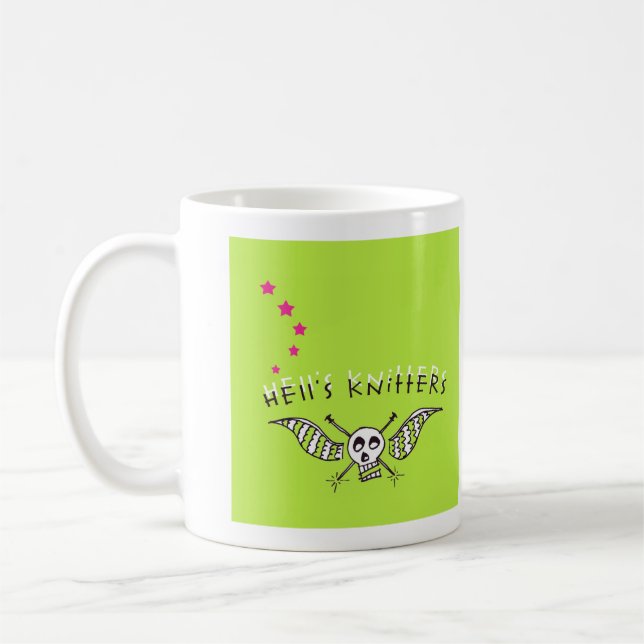 De Café Caneca dos Knitters do inferno (Esquerda)