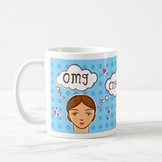 De Café caneca dos lenços do omg (Esquerda)