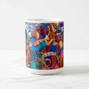 De Café Caneca dos músicos do teatro do Fest da música