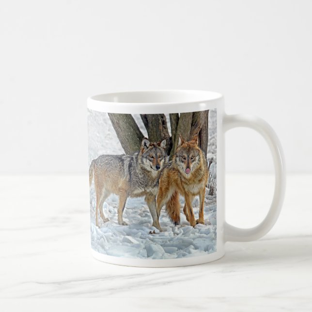 De Café Caneca dos pares do lobo (Direita)