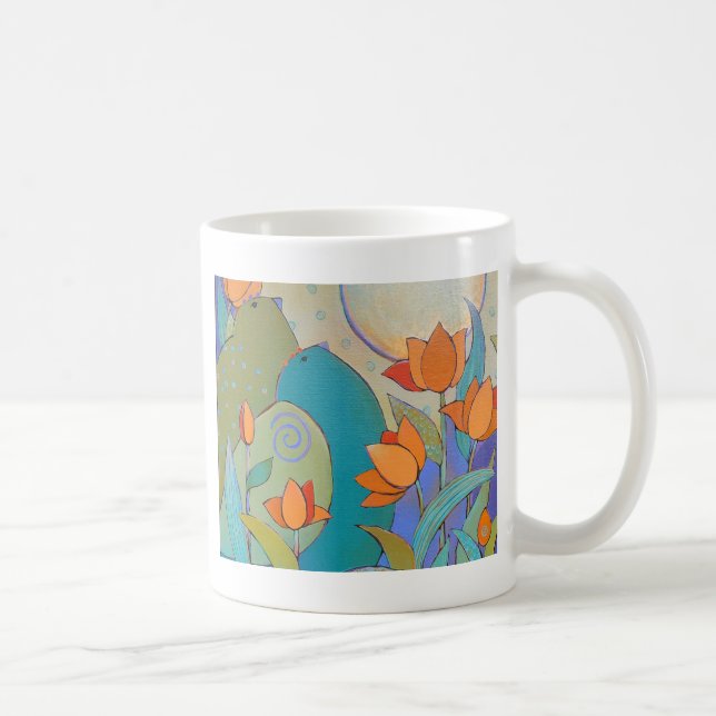 De Café Caneca dos pássaros da lua (Direita)