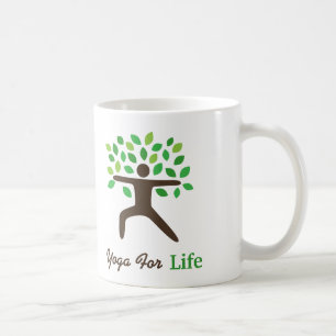 De Café Caneca dos presentes da ioga da pose do guerreiro