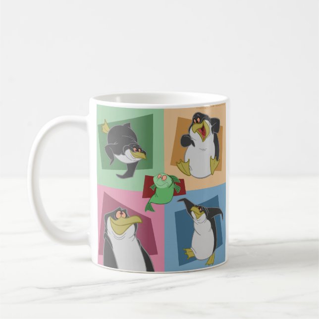 De Café Caneca dos quadrados do pinguim 4 (Esquerda)