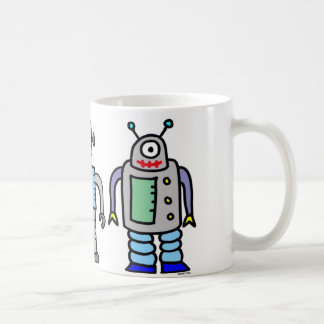 De Café caneca dos robôs!
